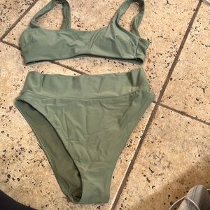 Aerie green bikini. Size medium